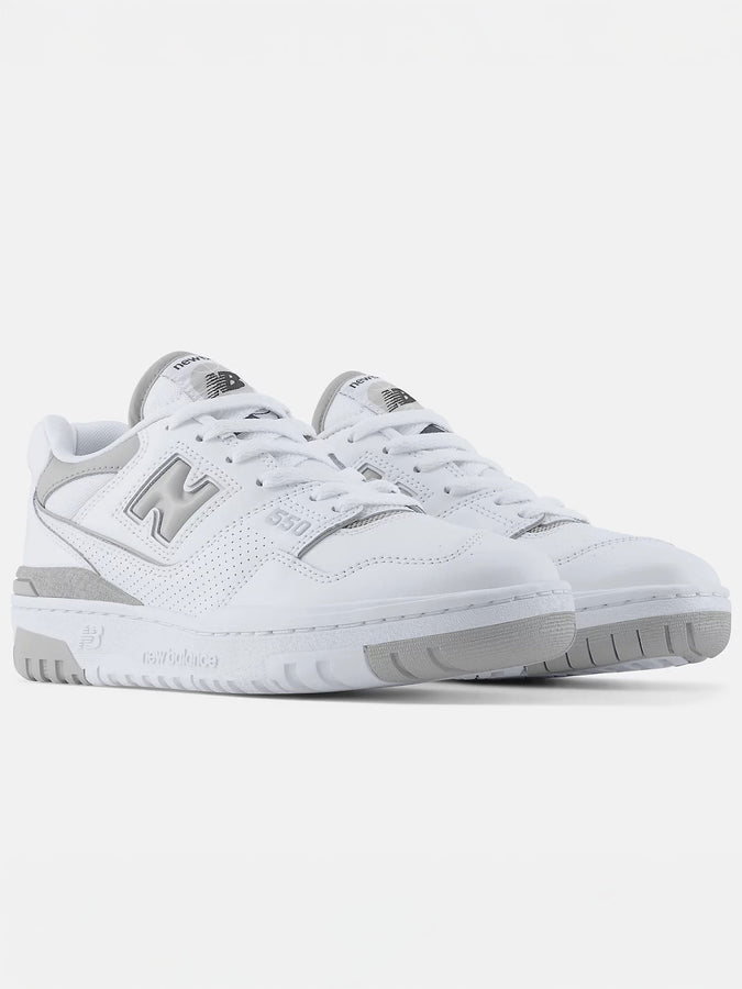 New Balance 550 White/Raincloud/White Shoes | WHITE/RAINCLOUD/WHITE