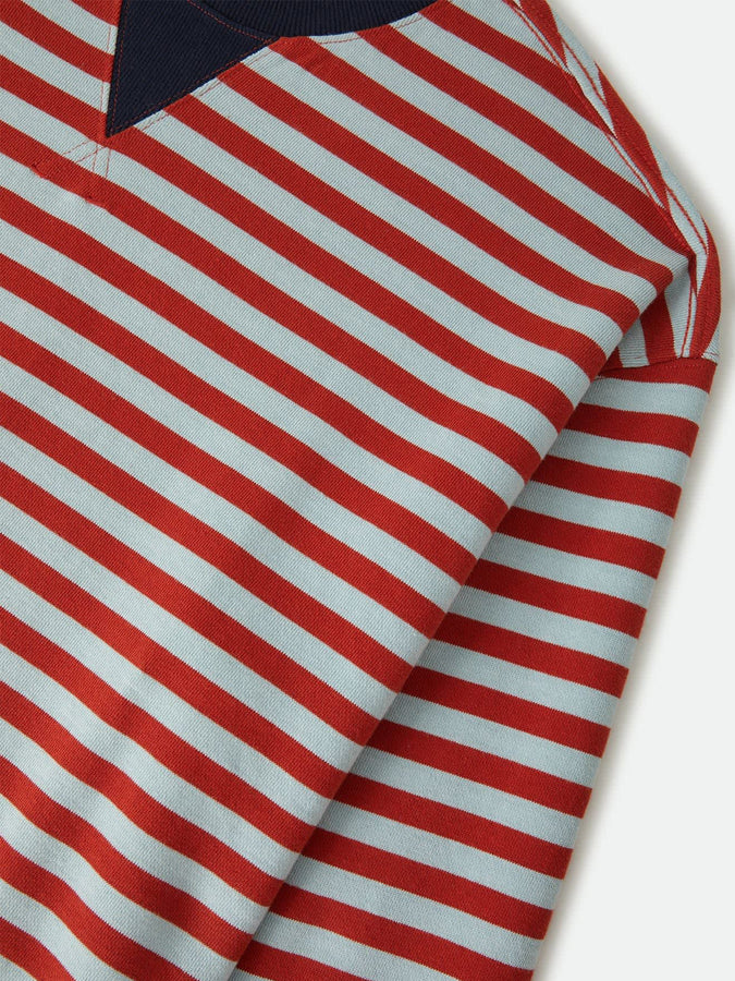 Brixton Retro Rugby Long Sleeve Polo Fall 2026 | SEA GRASS/RUST