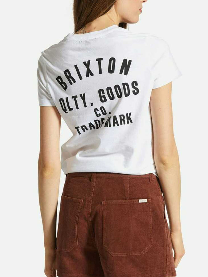 Brixton Woodburn Short Sleeve T-Shirt Summer 2024 | WHITE