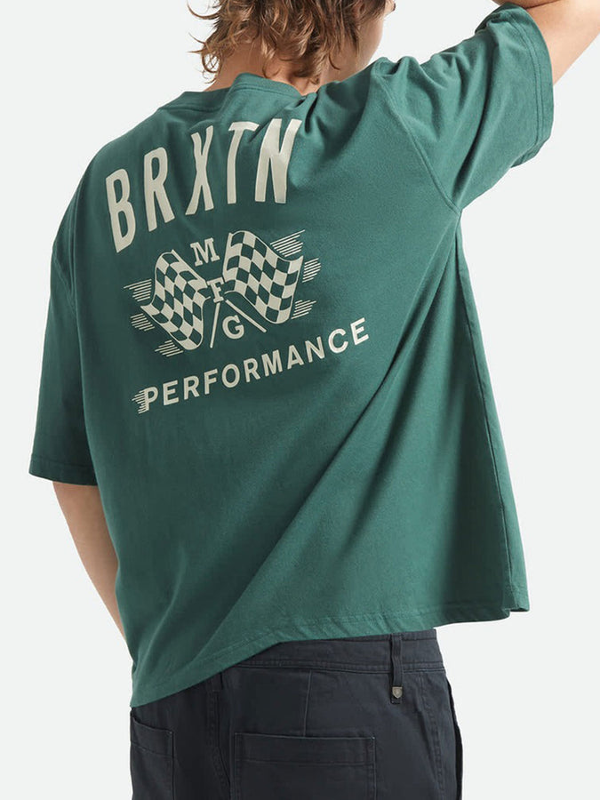 Brixton Primary Cropped T-Shirt Spring 2026 | PRIMAL GREEN