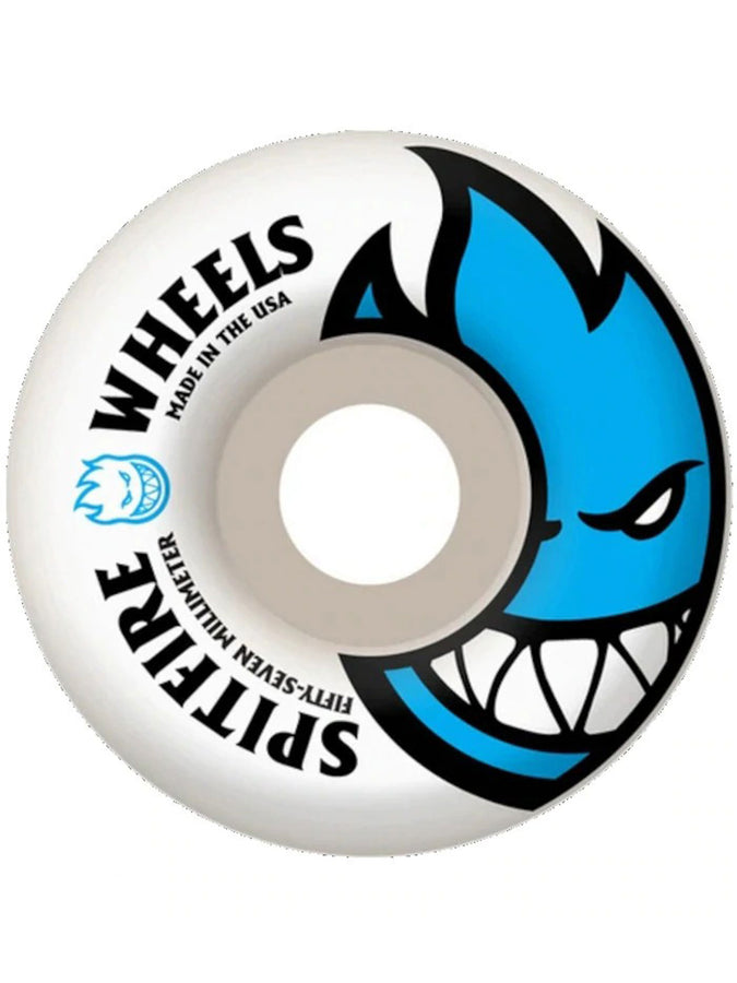 Spitfire Bighead Skateboard Wheels | WHITE/BLUE