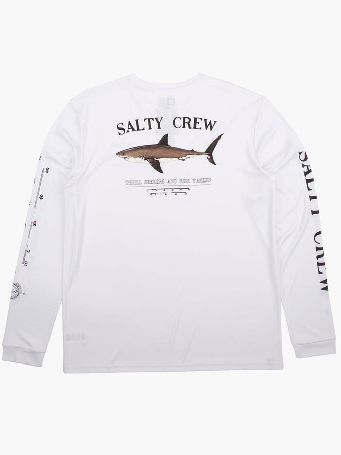 Salty Crew Bruce Sunshirt Long Sleeve T-Shirt Summer 2024 | WHITE