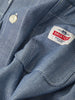 Brixton Trademark Blue Chambray Micro Stripe L/S Buttondown Shirt Fall 2026