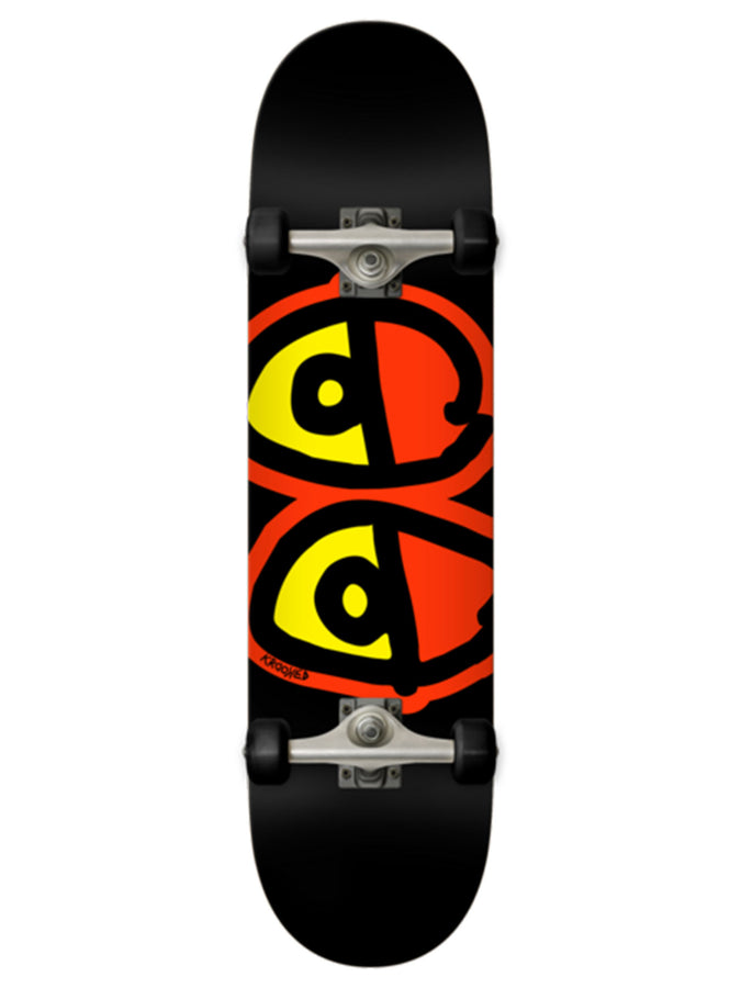 Krooked Glow Eyes 8'' Complete Skateboard | BLACK