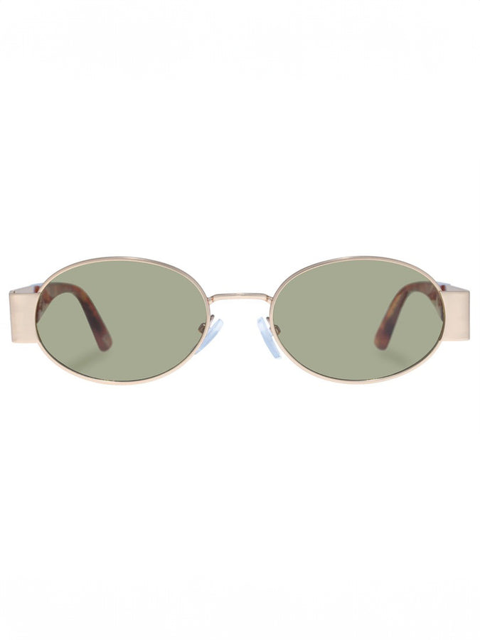 Aire Mars Satin Gold Vintage/Khaki Sunglasses | SATIN GOLD VINTAGE/KHAKI