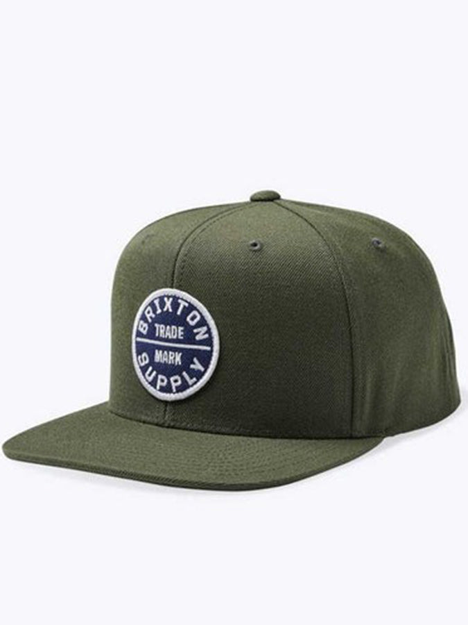 Brixton Oath III Snapback Hat | MOSS / WASHED NAVY