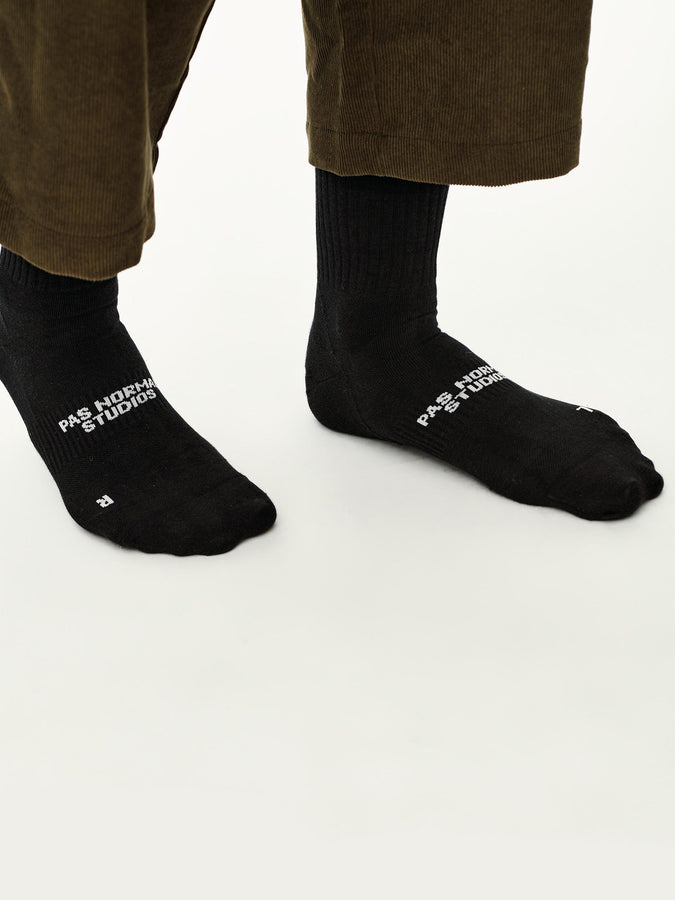 Pas Normal Studios Off-Race Socks | BLACK