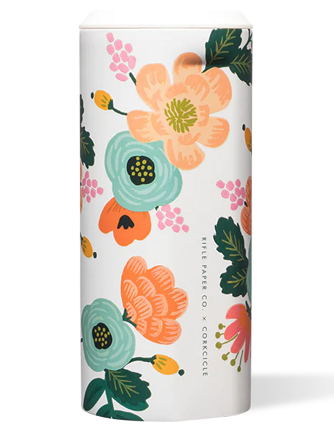 Corkcicle x Rifle Paper Slim Lively Floral Can Cooler | GLOSS CREAM LIVELY FLORAL