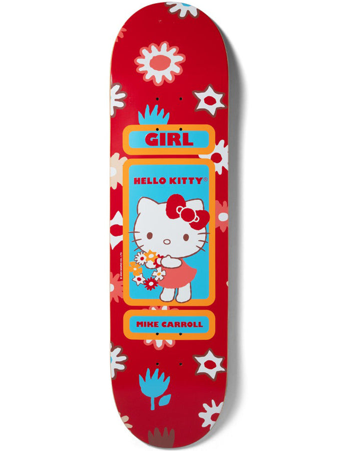 Girl x Sanrio Carroll Hello Kitty & Friends Skateboard Deck | RED