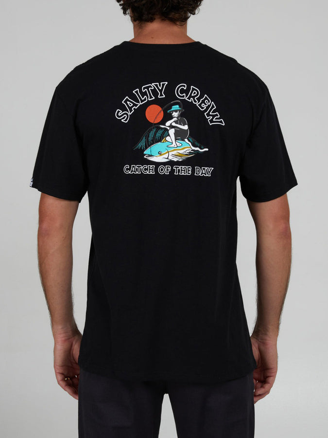 Salty Crew Catch Of The Day Short Sleeve T-Shirt Summer 2024 | BLACK