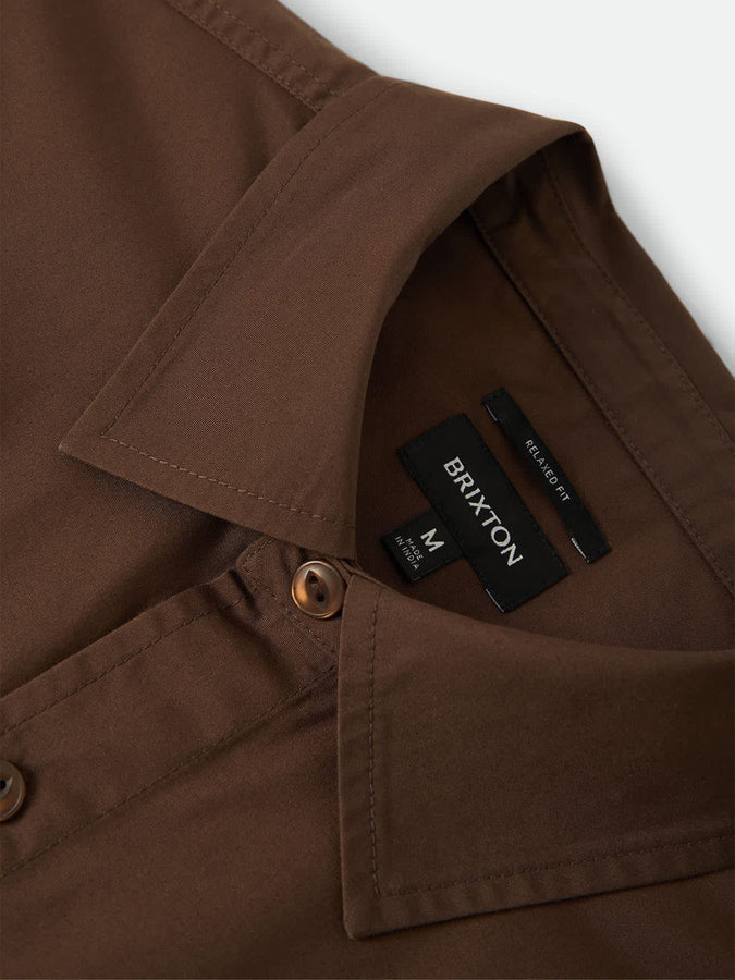 Brixton Trademark Long Sleeve Buttondown Shirt Automne 2026 | WALNUT BROWN