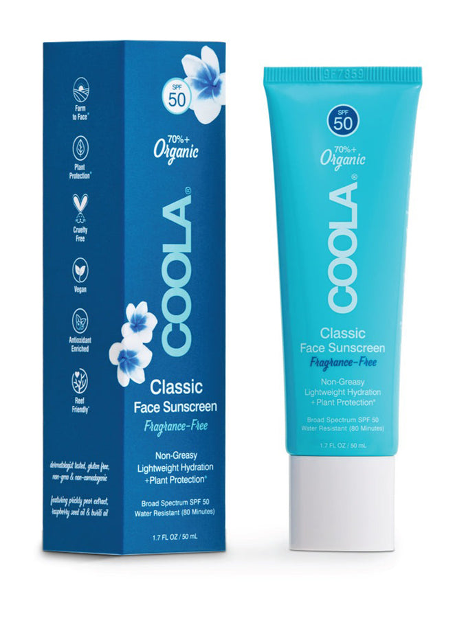 Coola Classic Face SPF50 Fragrance Free Sunscreen Lotion | ASSORTED