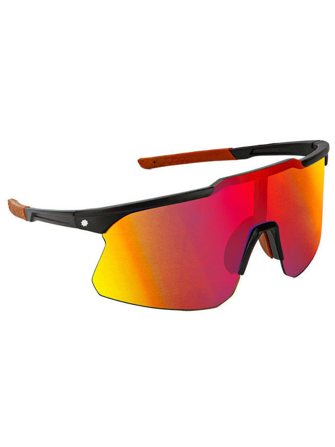 Glassy Cooper Speed Sunglasses | BLACK/RED MIRROR