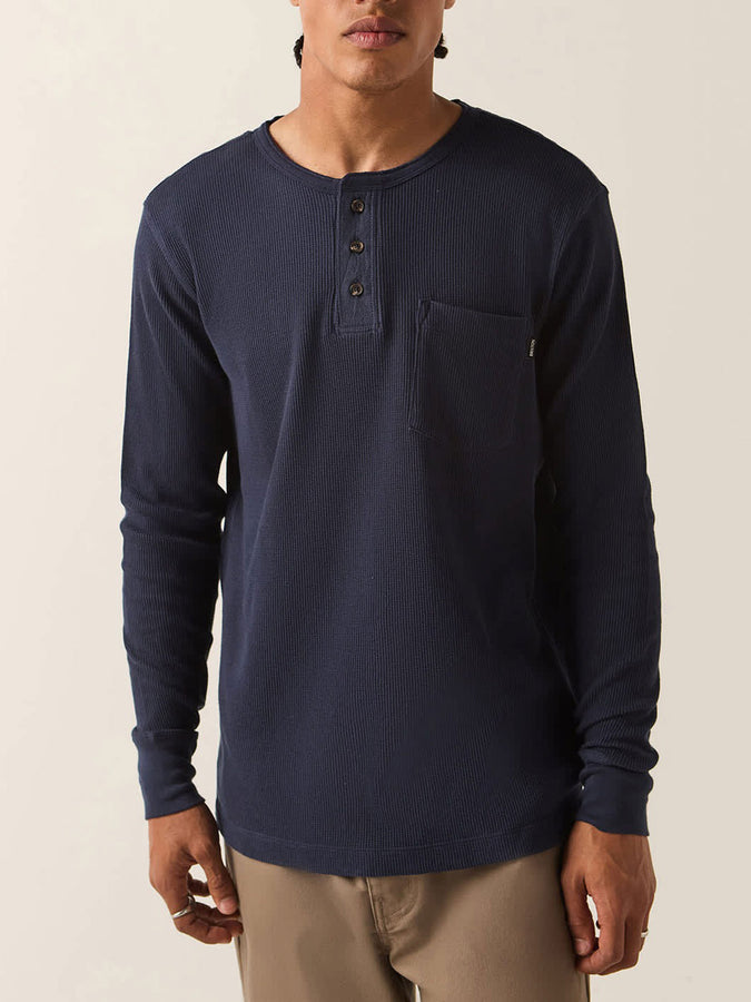 Brixton Baseline Waffle Long Sleeve T-Shirt Holiday 2026 | NAVY