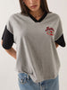 Brixton Winners Circle Boxy Football T-Shirt Fall 2026