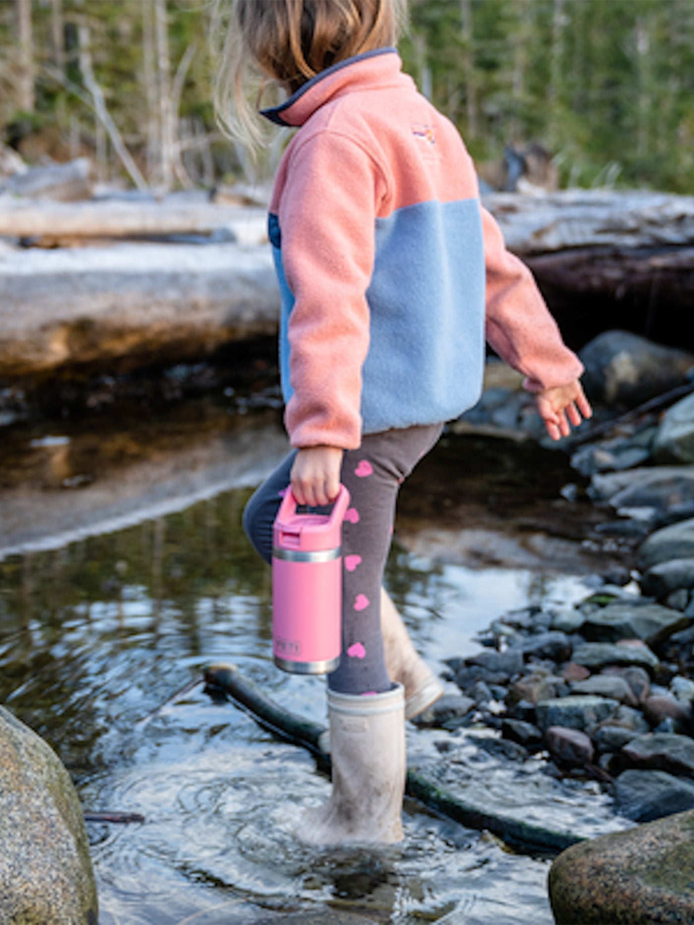 YETI Rambler Jr 12 oz Kids Bottle - Harbor Pink - Backcountry & Beyond