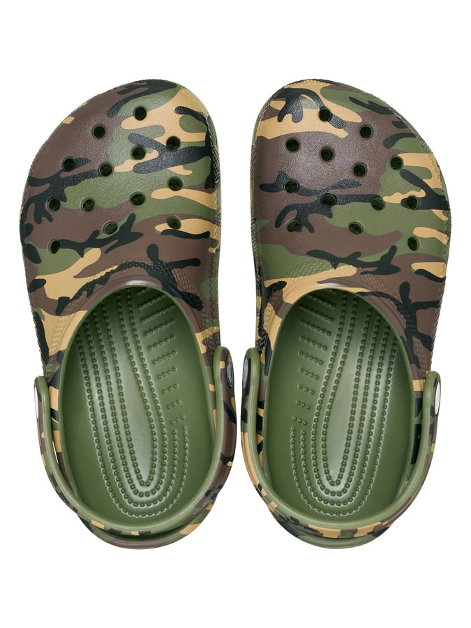 Crocs Classic Camouflage Clog Army Green/Multi Shoes | ARMY GREEN/MULTI (3TC)