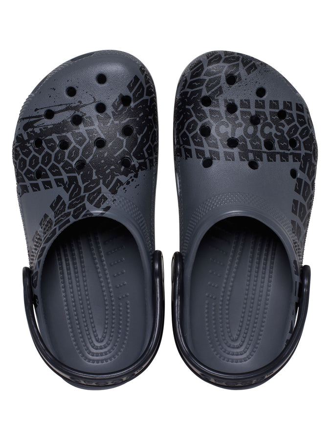 Crocs Classic Tire Print Clog Shoes Summer 2025 | SLATE GREY (0DA)