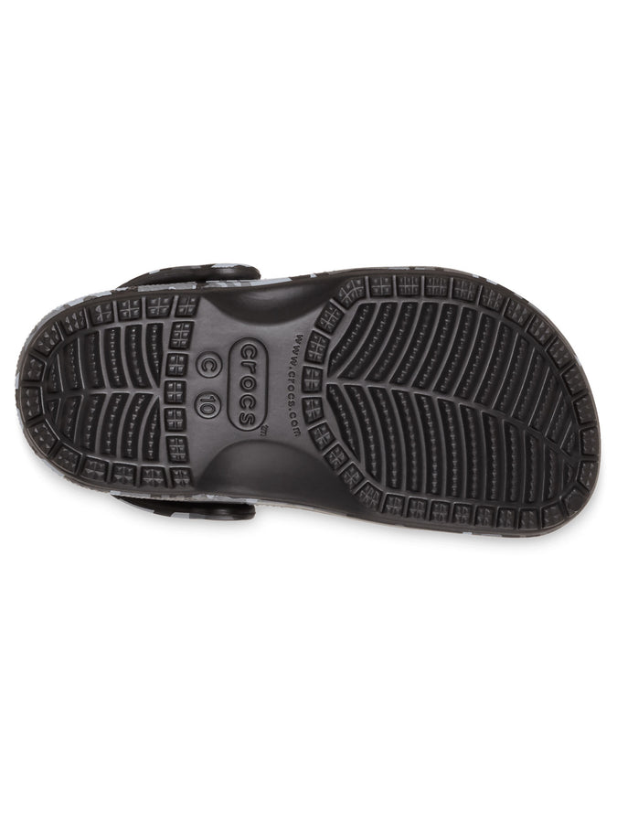 Crocs Classic Camo Clog Black/Slate Grey Shoes Fall 2026 | BLACK/SLATE GREY (0DD)