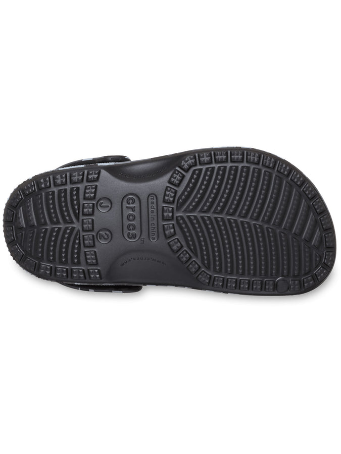 Crocs Classic Camo Clog Black/Slate Grey Shoes Fall 2026 | BLACK/SLATE GREY (0DD)