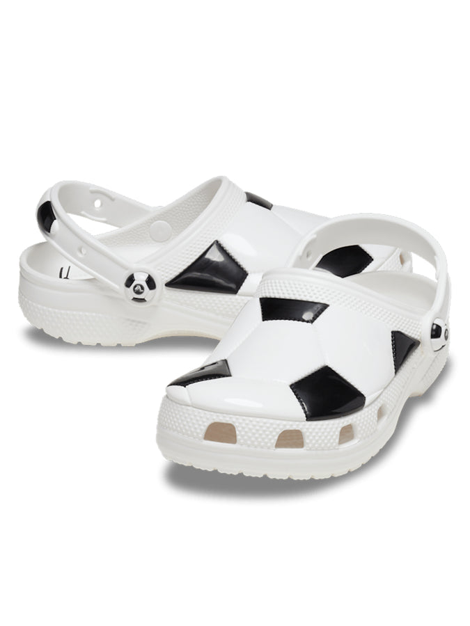 Crocs Classic Sport Clog Soccer Shoes Summer 2025 | WHITE/BLACK (103)