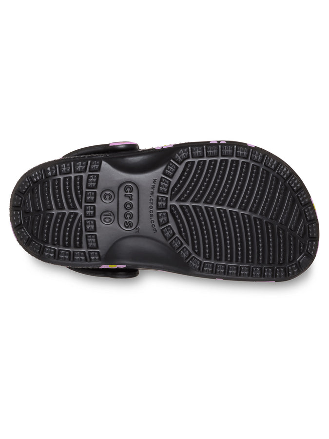 Crocs Classic Flower Clog Black Shoes Spring 2026 | BLACK (001)