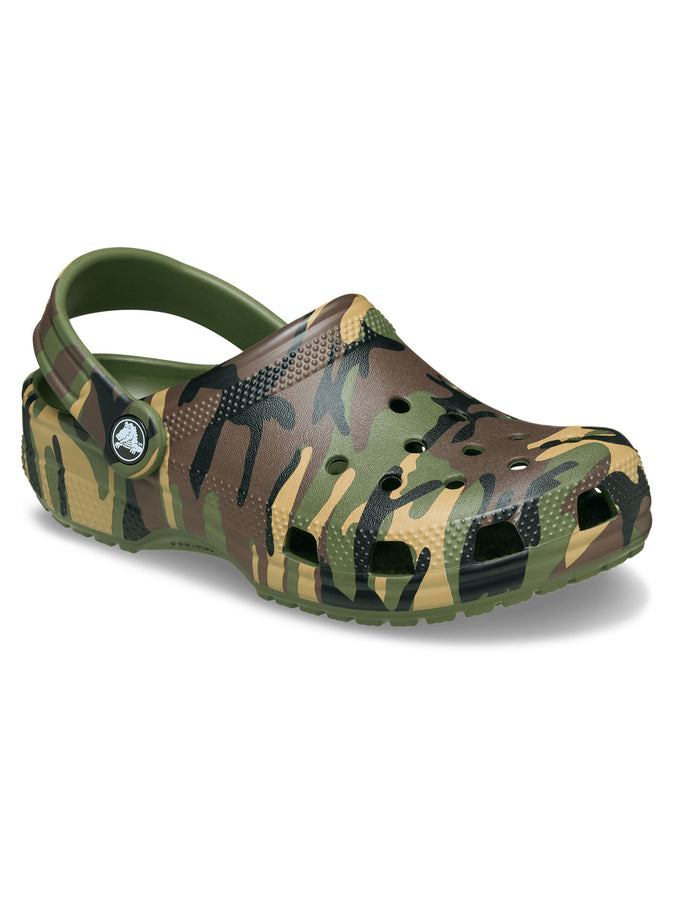 Crocs Classic Camouflage Clog Army Green/Multi Shoes | ARMY GREEN/MULTI (3TC)