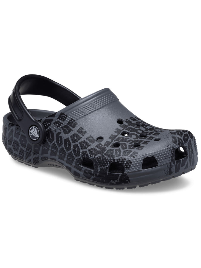 Crocs Classic Tire Print Clog Shoes Summer 2025 | SLATE GREY (0DA)