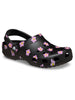 Crocs Classic Flower Clog Black Shoes Spring 2026