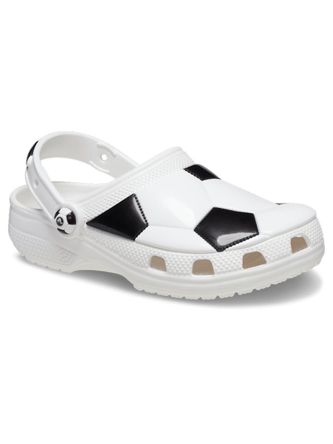 Crocs Classic Sport Clog Soccer Shoes Summer 2025 | WHITE/BLACK (103)