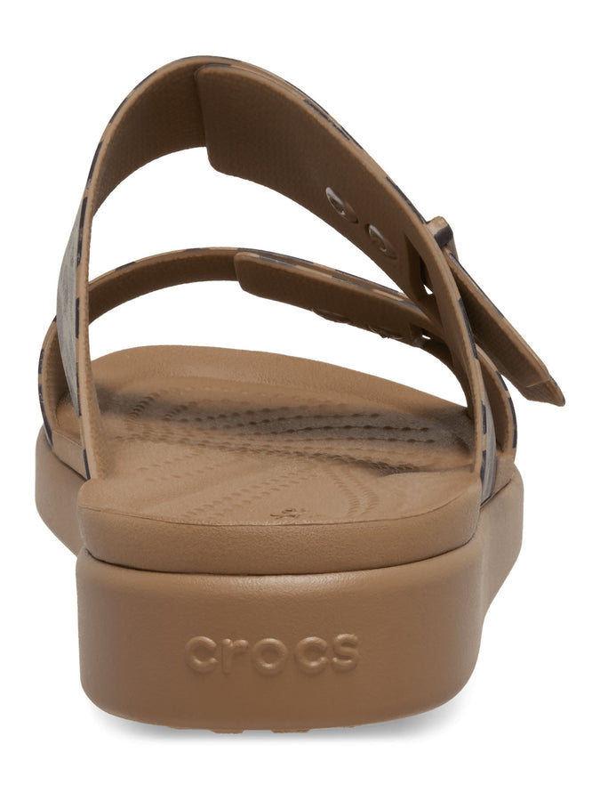 Crocs Brooklyn Animal Buckle Low Lepoard Sandals Spring 2026 | SEPIA/LEOPARD (2LD)