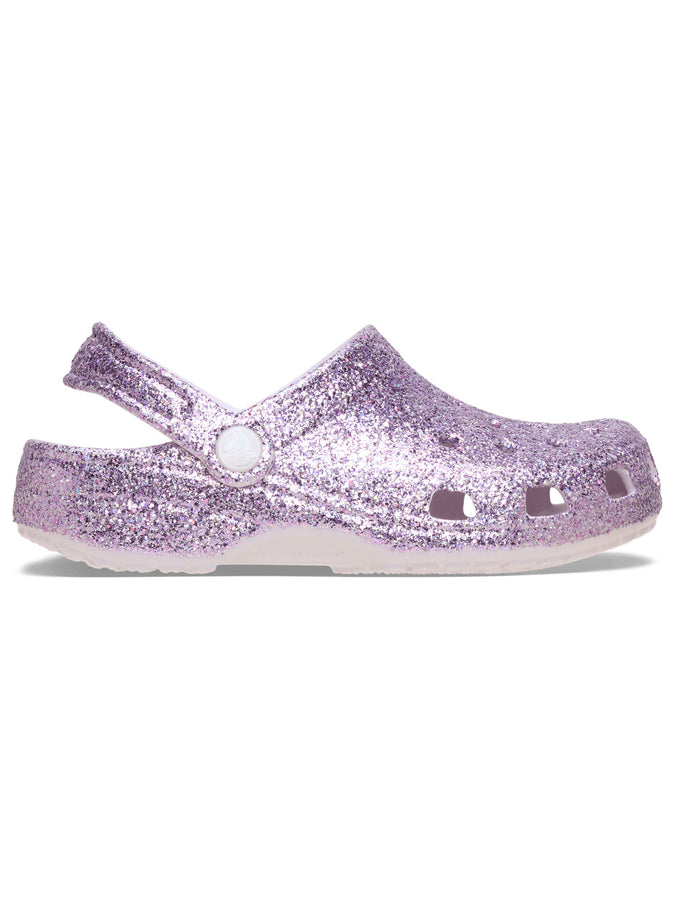 Crocs Classic Chunky Glitter Clog Grape Ice Shoes Fall 2026 | GRAPE ICE (5DK)