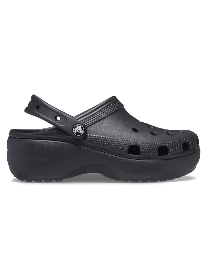 Crocs Classic Platform Clog Black Shoes | BLACK (001)