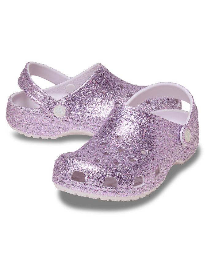 Crocs Classic Chunky Glitter Clog Grape Ice Shoes Fall 2026 | GRAPE ICE (5DK)