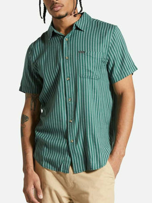 Brixton Charter Herringbone Buttondown Shirt Summer 2024