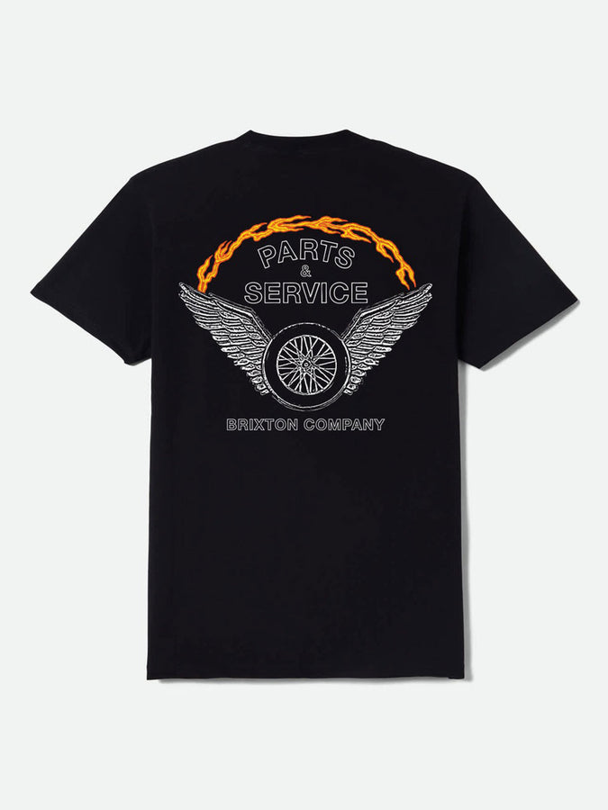 Brixton Leeway T-Shirt Spring 2026 | BLACK WORN WASH