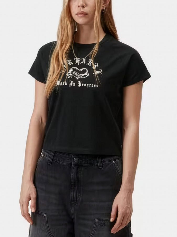 Carhartt Wip W' Honest Work T-Shirt Spring 2026 | BLACK/WHITE (0D2XX)