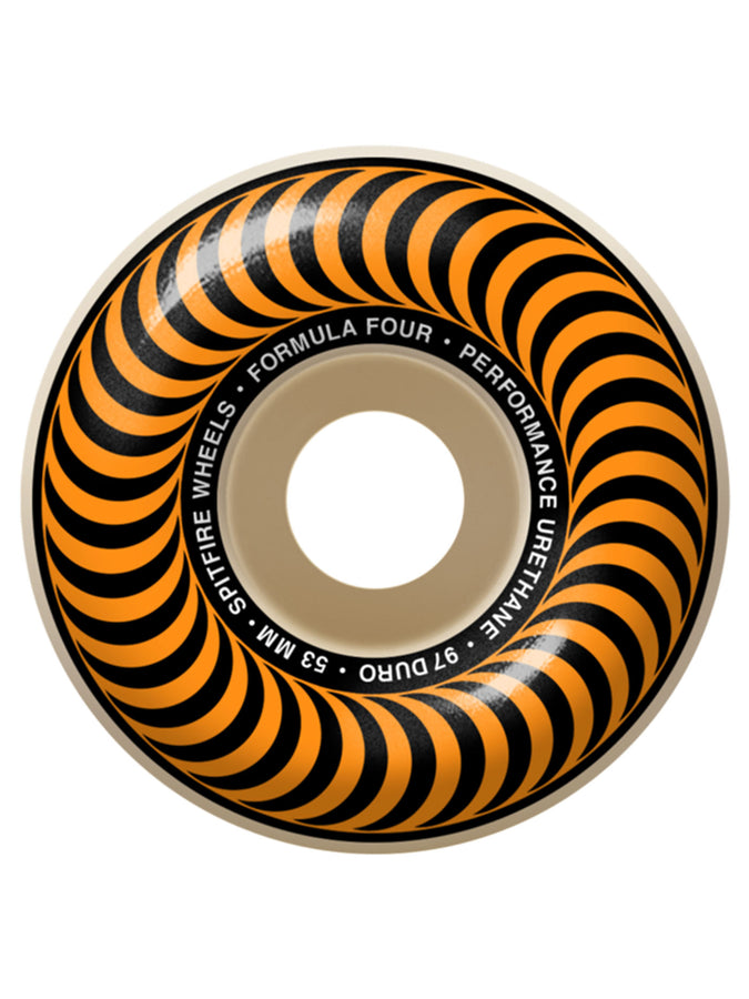 Spitfire F4 Classic 97DU Skateboard Wheels | NATURAL/ORANGE