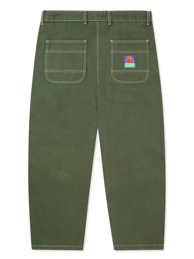 Butter Goods Work Double Knee Washed Army Pants Spring 2024 | WASHED ARMY