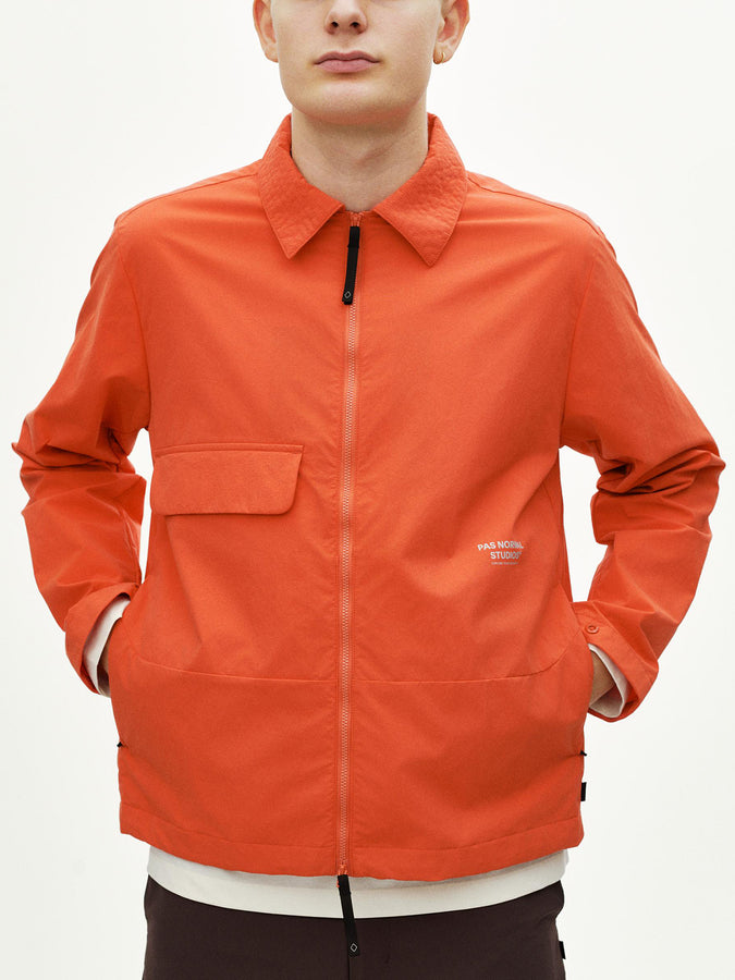 Pas Normal Studios Off-Race Utility Jacket Spring 2026 | HIBISCUS ORANGE