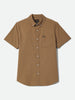Brixton Sanford Oxford Short Sleeve Buttondown Shirt Spring 2026