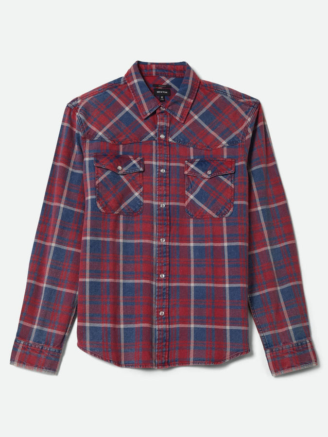 Brixton Waylon Lightweight Long Sleeve Buttondown Shirt Spring 2026 | DENIM PLAID
