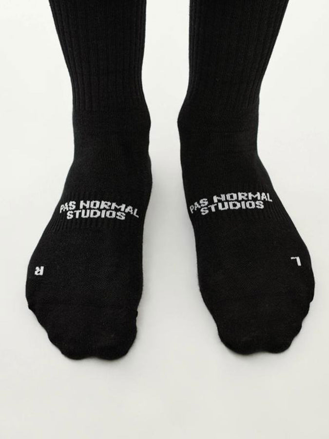 Pas Normal Studios Off-Race Socks | BLACK