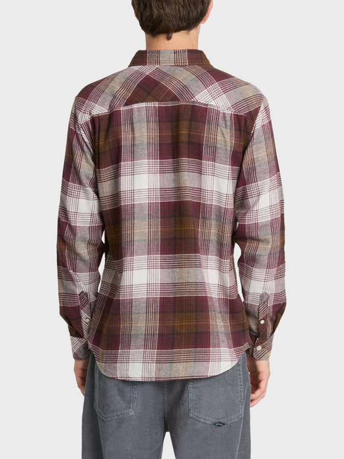 Quiksilver Avalon Flannel Long Sleeve Buttondown Shirt Fall 2026 | OXBLOOD RED (OXR)
