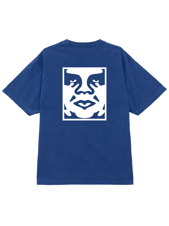 Obey Bold Icon Face T-Shirt Fall 2026 | PIGMENT ELECTRIC INDIGO (EID)