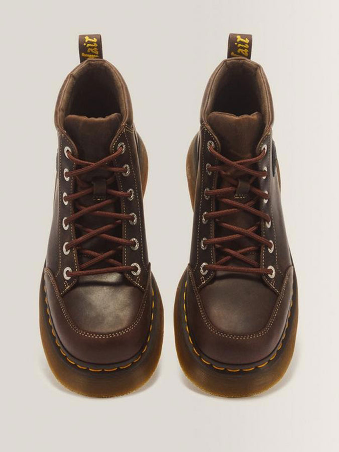 Dr. Martens Buzz 6 Eye Crazy Horse Dark Brown Boots Fall 2026 | DARK BROWN