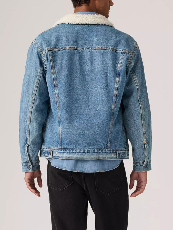 Levi's Washed Away Relaxed Fit Sherpa Trucker Jacket Fall 2026 | WASHED AWAY (0044)