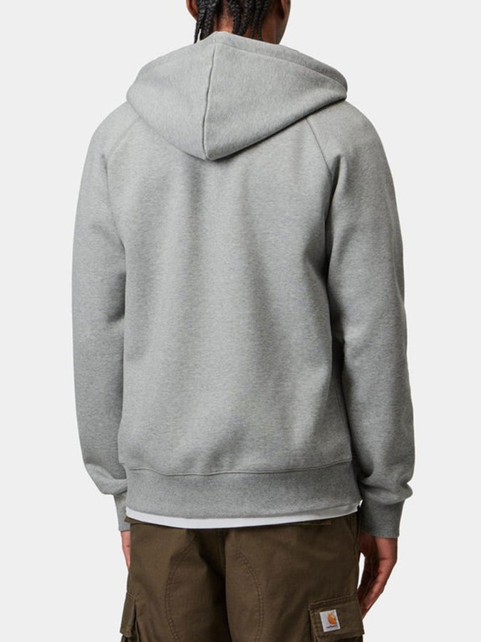 Carhartt WIP Chase Zip Hoodie Fall 2026 | GREY HEATHER/GOLD (00MXX)