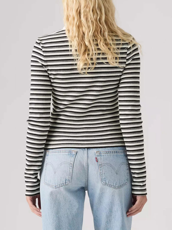 Levis Rory Gigi Stripe Anthracite Night Long Sleeve Polo Fall 2026 | ANTHRACITE NIGHT (0002)