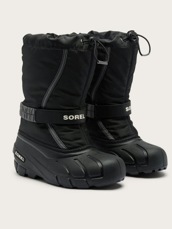 Sorel Flurry Black/Sea Salt Winter Boots Winter 2027 | BLACK/SEA SALT (010)